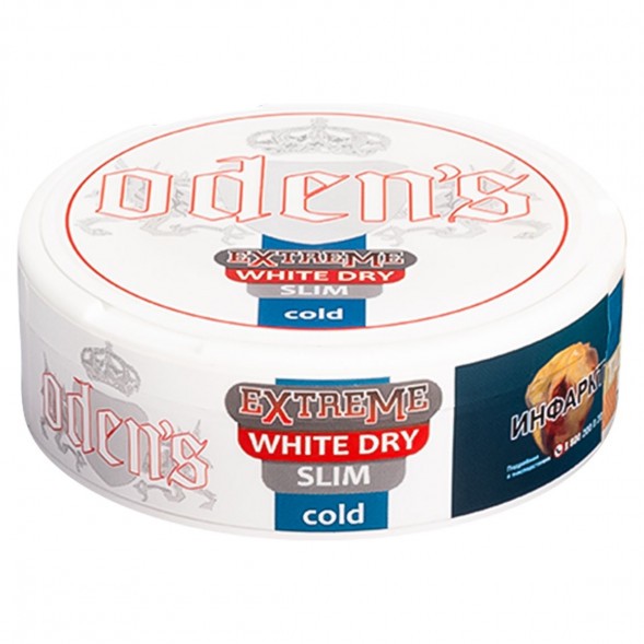 Табак жевательный ODENS - TAR Cold Extreme White Dry Slim (13 грамм) купить в Иркутске