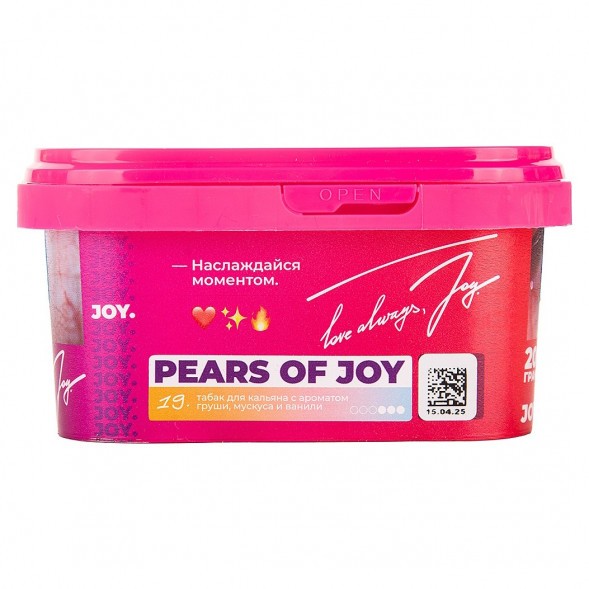 Табак Joy - Pears Of Joy (Груша, Мускус и Ваниль, 200 грамм) купить в Иркутске