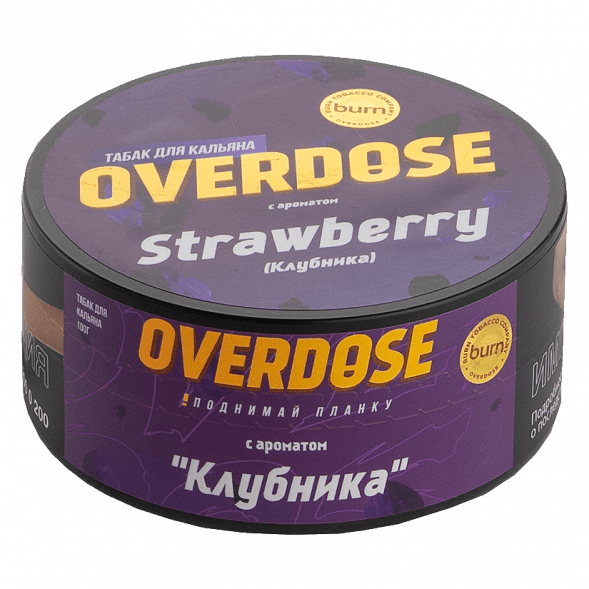 Табак Overdose - Strawberry (Клубника, 100 грамм) купить в Иркутске