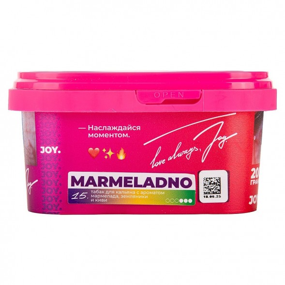 Табак Joy - Marmeladno (Мармелад, Земляника и Киви, 200 грамм) купить в Иркутске