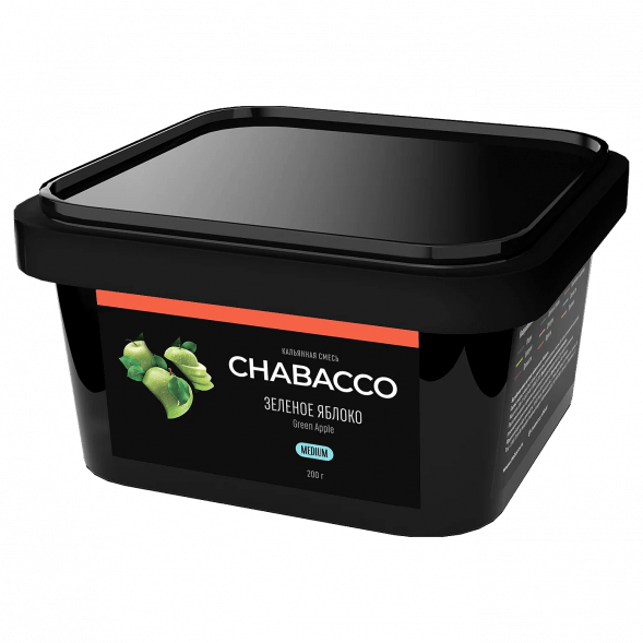 Смесь Chabacco MEDIUM - Green Apple (Зелёное Яблоко, 200 грамм) купить в Иркутске