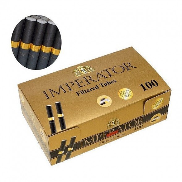 Гильзы сигаретные Imperator - Black Carbon Gold (84х20 мм, 100 шт.) купить в Иркутске