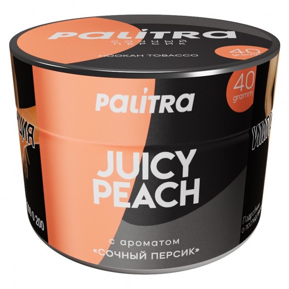 Табак Palitra - Juicy Peach (Сочный Персик, 40 грамм) купить в Иркутске