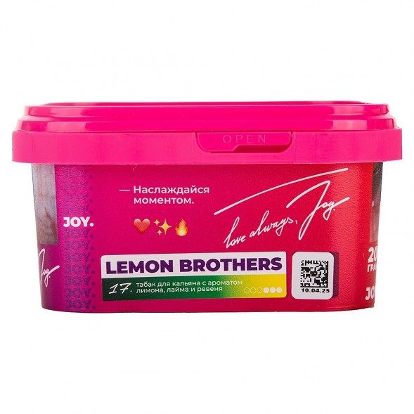 Табак Joy - Lemon Brothers (Лимон, Лайм и Ревень, 200 грамм) купить в Иркутске