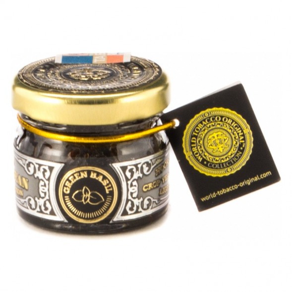 Табак WTO - Caribbean Green Basil (Зеленый Базилик, 20 г) купить в Иркутске