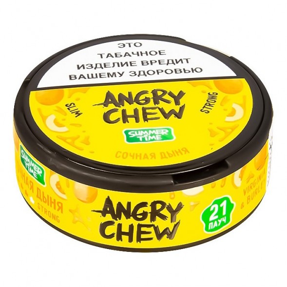 Табак жевательный Angry Chew Slim Strong - Сочная Дыня (12 грамм) купить в Иркутске