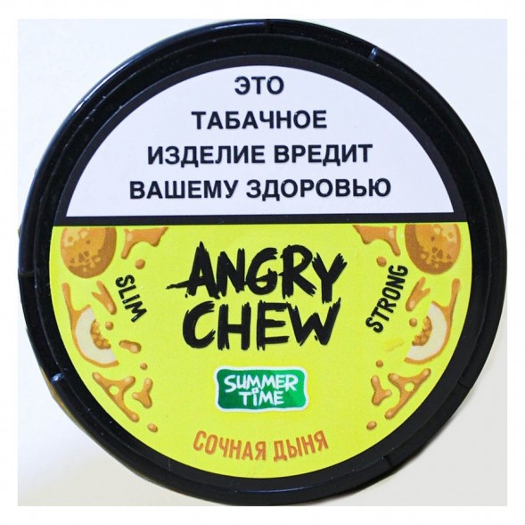 Табак жевательный Angry Chew Slim Strong - Сочная Дыня (12 грамм) купить в Иркутске