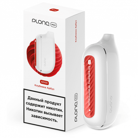 PLONQ MAX - Клубника Арбуз (6000 затяжек) купить в Иркутске