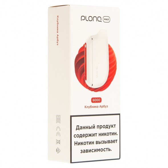 PLONQ MAX - Клубника Арбуз (6000 затяжек) купить в Иркутске