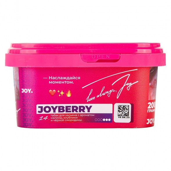 Табак Joy - Joyberry (Малина, Клубника и Чёрная Смородина, 200 грамм) купить в Иркутске