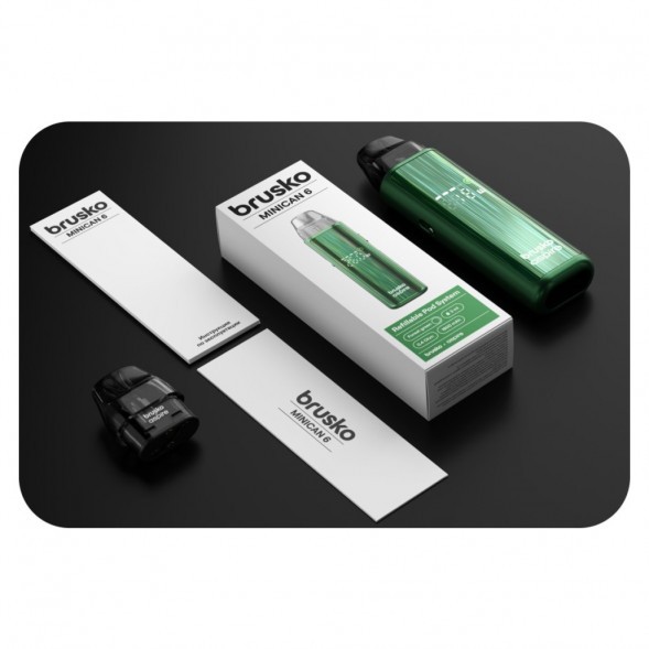 Электронная сигарета Brusko - Minican 6 (Рубиновый - Crimson Red) купить в Иркутске