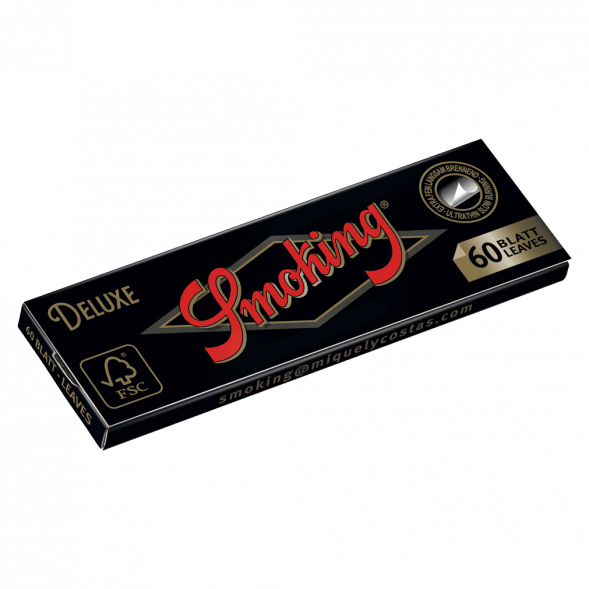 Бумага для самокруток Smoking - Regular Deluxe (70х37 мм, 60 штук) купить в Иркутске