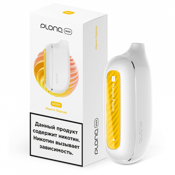 PLONQ MAX - Манго Персик (6000 затяжек) купить в Иркутске