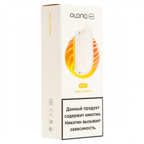PLONQ MAX - Манго Персик (6000 затяжек) купить в Иркутске