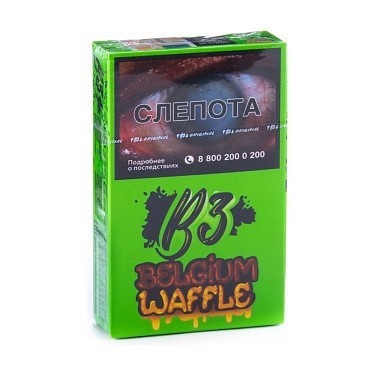 Табак B3 - Belgium Waffle (Бельгийские Вафли, 50 грамм) купить в Иркутске