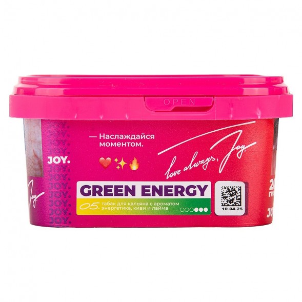 Табак Joy - Green Energy (Энергетик, Киви и Лайм, 200 грамм) купить в Иркутске