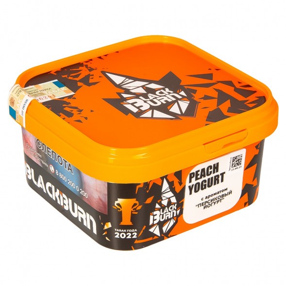 Табак BlackBurn - Peach Yogurt (Персиковый Йогурт, 200 грамм) купить в Иркутске