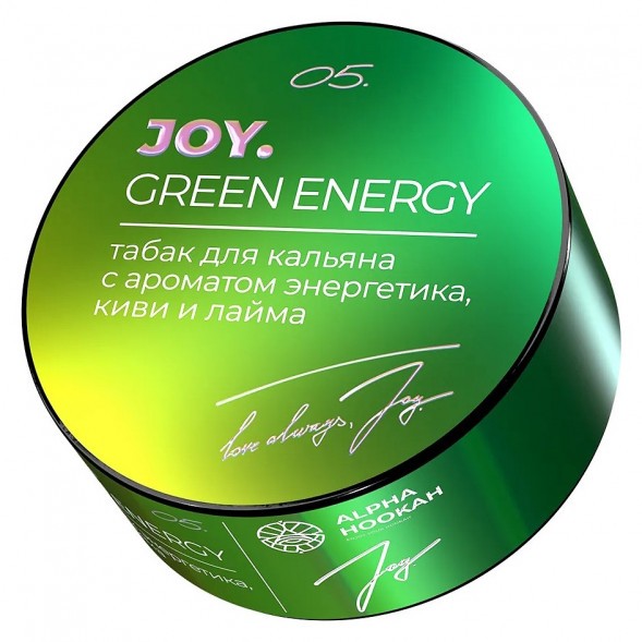 Табак Joy - Green Energy (Энергетик, Киви и Лайм, 25 грамм) купить в Иркутске