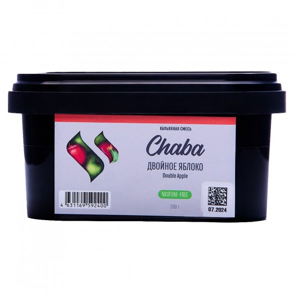 Смесь Chaba - Double Apple (Двойное Яблоко, 200 грамм, Без никотина) купить в Иркутске