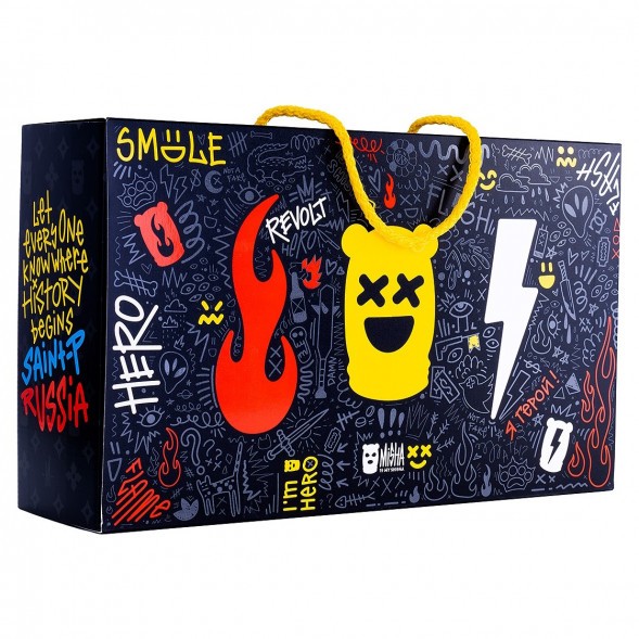 Кальян MISHA Rebel - Revolt Hero Flash (Чёрный Белый, Без Колбы) купить в Иркутске