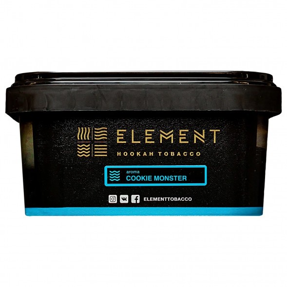 Табак Element Вода - Cookie Monster (Земляничное Печенье, 200 грамм) купить в Иркутске
