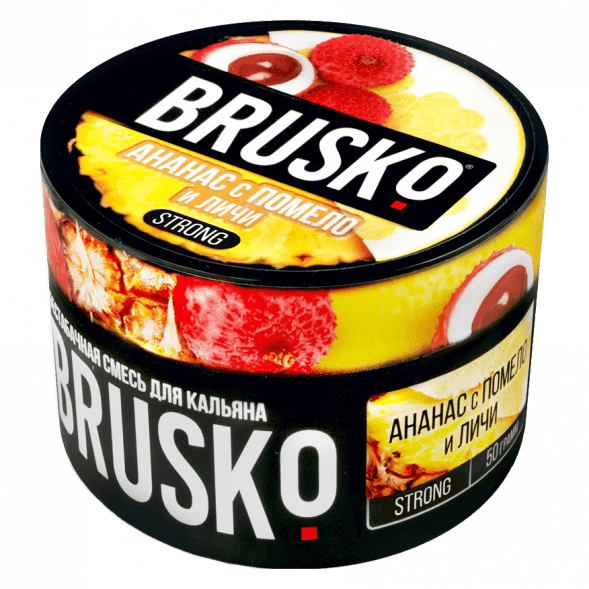 Смесь Brusko Strong - Ананас с Помело и Личи (50 грамм) купить в Иркутске