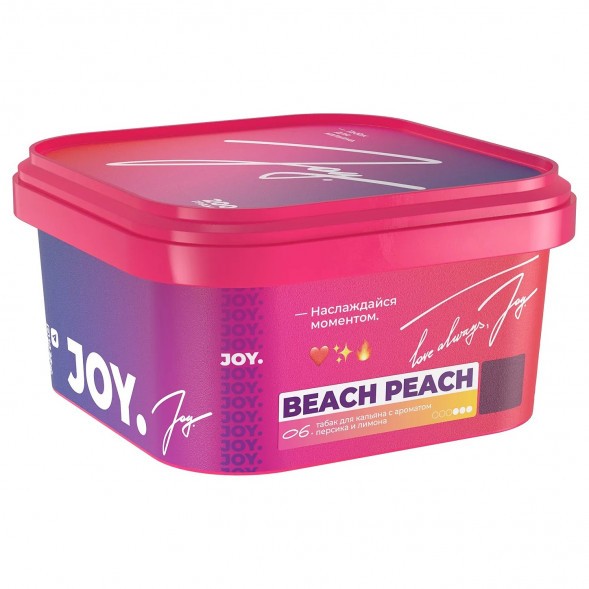 Табак Joy - Beach Peach (Персик и Лимон, 200 грамм) купить в Иркутске