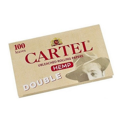 Бумага для самокруток Cartel - Double Organic Hemp Unbleached (100 штук) купить в Иркутске