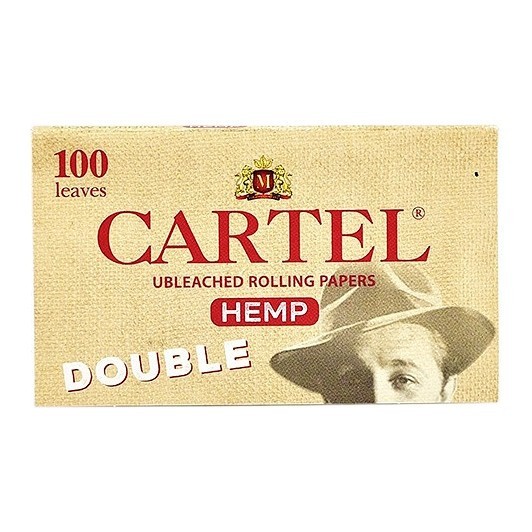 Бумага для самокруток Cartel - Double Organic Hemp Unbleached (100 штук) купить в Иркутске