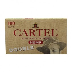 Бумага для самокруток Cartel - Double Organic Hemp Unbleached (100 штук)