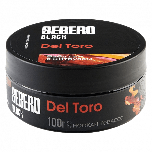 Табак Sebero Black - Del Toro (Бабл гам с Цитрусом, 100 грамм) купить в Иркутске