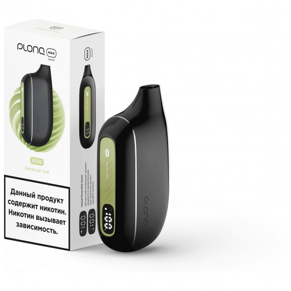 PLONQ MAX SMART - Зелёный Чай (8000 затяжек) купить в Иркутске