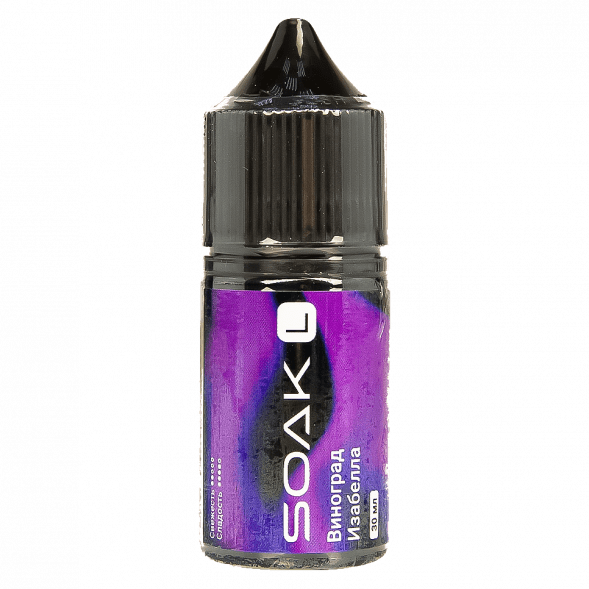 Жидкость SOAK L30 - Isabella Grapes (Виноград Изабелла, 30 мл, 2 мг) купить в Иркутске