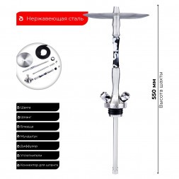 Кальян UNION - Fibonacci Акрил Чёрный II (Без Колбы)