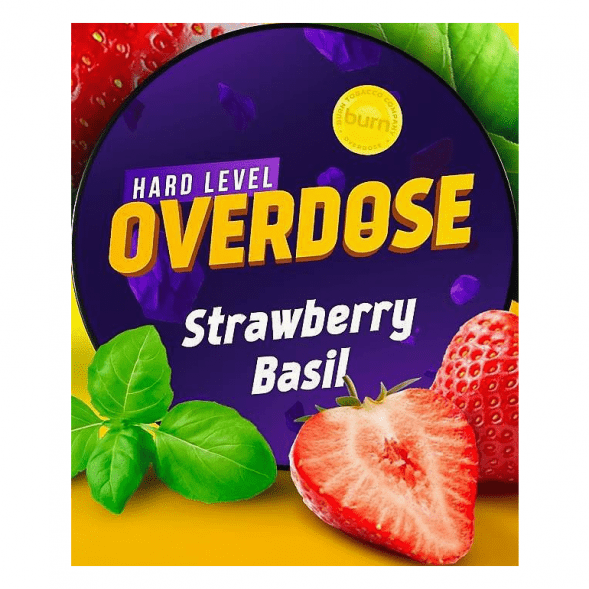 Табак Overdose - Strawberry Basil (Клубника-Базилик, 25 грамм) купить в Иркутске