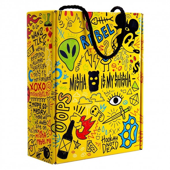 Кальян MISHA Rebel - Jet Black (Чёрный Матовый, Без Колбы) купить в Иркутске