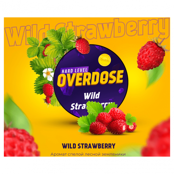 Табак Overdose - Wild Strawberry (Дикая Земляника, 200 грамм) купить в Иркутске