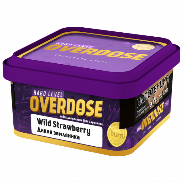 Табак Overdose - Wild Strawberry (Дикая Земляника, 200 грамм) купить в Иркутске