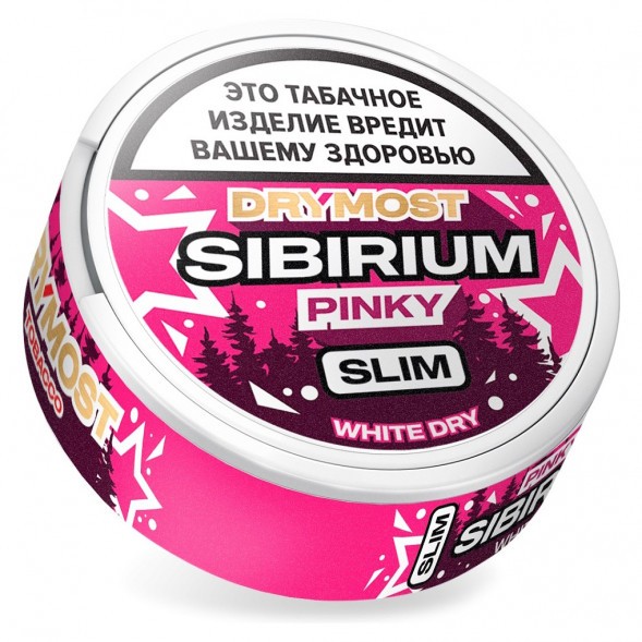 Табак жевательный DryMost - Sibirium Pinky Slim (Сибирский Малиновый Лимонад, 12 грамм) купить в Иркутске