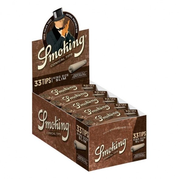 Фильтры Бумажные для самокруток Smoking - KS Contip Brow (33 штуки) купить в Иркутске