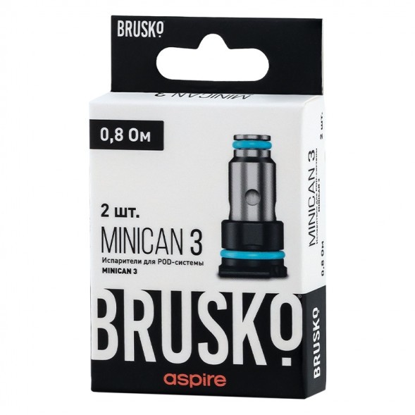 Испарители для Brusko Minican 3 (AF Mesh Coil, 0.8 Ом, 2 шт.) купить в Иркутске