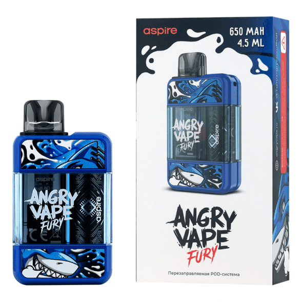 Электронная сигарета Brusko - Angry Vape Fury (650 mAh, Синий) купить в Иркутске