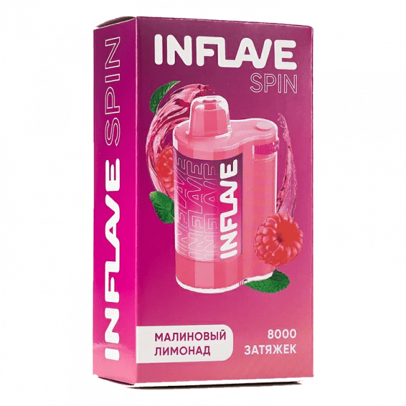 INFLAVE SPIN - Малиновый Лимонад (8000 затяжек) купить в Иркутске