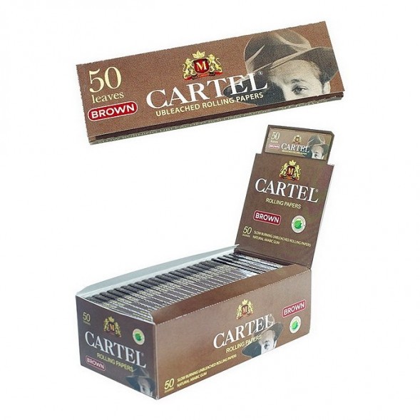 Бумага для самокруток Cartel - Brown Unbleached (50 штук) купить в Иркутске