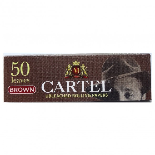 Бумага для самокруток Cartel - Brown Unbleached (50 штук) купить в Иркутске
