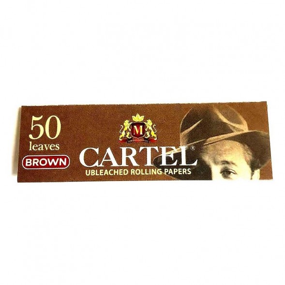 Бумага для самокруток Cartel - Brown Unbleached (50 штук) купить в Иркутске