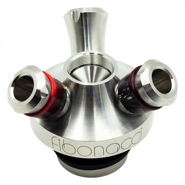 Кальян UNION - Fibonacci Гибрид (Чёрно-Красный, Без Колбы) купить в Иркутске