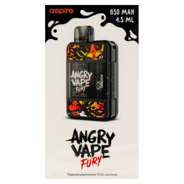 Электронная сигарета Brusko - Angry Vape Fury (650 mAh, Черный) купить в Иркутске