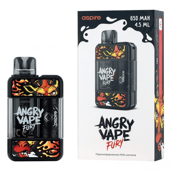 Электронная сигарета Brusko - Angry Vape Fury (650 mAh, Черный) купить в Иркутске