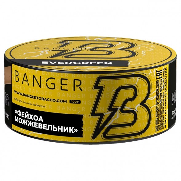 Табак Banger - Evergreen (Фейхоа Можжевельник, 100 грамм) купить в Иркутске